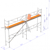Byggställning - Frame 6×4 m Proffspaket