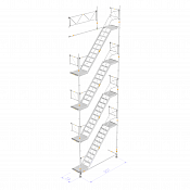 Stair tower 10 m - Modular Light