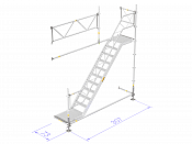 Stair tower 4 m - Modular Light