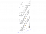 Stair tower 8 m - Modular Light