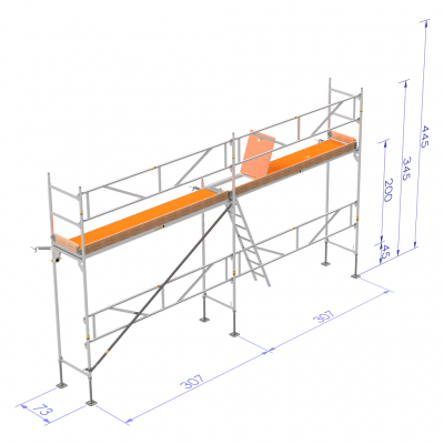 Byggställning - Frame 6×4 m Standardpaket