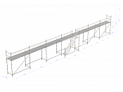 Byggställning - Nolimit Modular 21×4 m med trappa