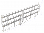 Byggställning - Nolimit Modular 24×8 m med trappa
