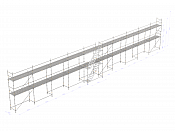 Byggställning - Nolimit Modular 30×6 m med trappa