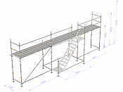 Byggställning - Nolimit Modular 9×4 m med trappa