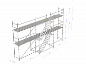 Byggställning - Nolimit Modular 9×6 m med trappa