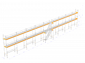 Byggställning - Nolimit Modular 27×6 m med trappa