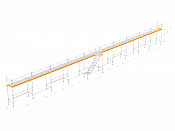 Byggställning - Nolimit Modular 30×4 m med trappa