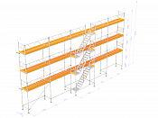 Byggställning - Nolimit Modular 15×8 m med trappa