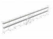 Byggställning - Nolimit Frame 30×6 m med trappa