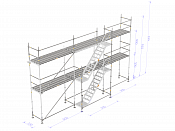 Byggställning - Nolimit Frame 9×6 m med trappa