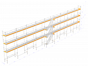 Byggställning - Nolimit Frame 27×8 m med trappa