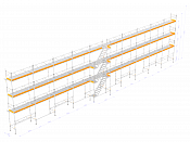 Byggställning - Nolimit Frame 30×8 m med trappa