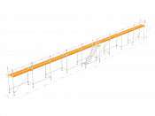 Stillads - Nolimit ramme 27×4 m med trappe