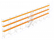 Stillads - Nolimit ramme 27×8 m med trappe