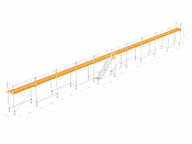 Stillads - Nolimit ramme 30×4 m med trappe