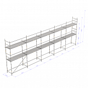 Byggställning - Modular 15×6 m - Bas 109