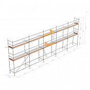 Byggställning - Modular 15×6 m - Standard 109