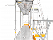 Byggställning - Nolimit Modular 30×6 m med trappa