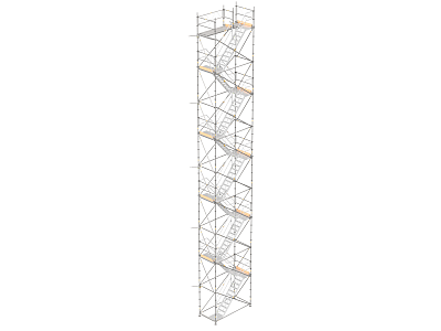 Construction stair 18 m - Modular