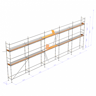 Byggställning - Modular 15×6 m - Standard 73